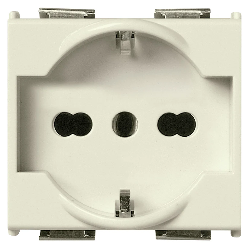PRESA SICURY 2P+T 16A 250V UNIVERSALE SERIE 8000 VIMAR 08410.1