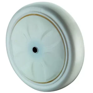 Roue en plastique BS Wheels couronnée largeur de roue 30 mm roue Ø 80 mm capacité de charge 300 kg bande de roulement/corp...