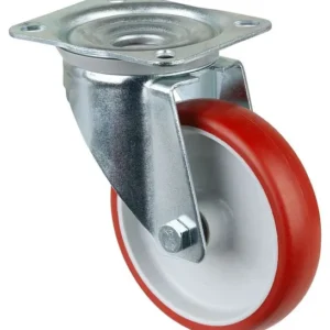Rouleau de transport BS rollers largeur de roue 35 mm roue Ø 150 mm capacité de charge 240 kg polyuréthane rouge corps de...