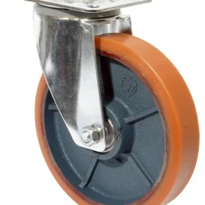 Rouleau de transport BS rollers largeur de roue 20 mm roue Ø 80 mm capacité de charge 120 kg polyuréthane coulé 95 Shore c...