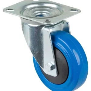 Rouleau de transport BS rollers largeur de roue 32 mm roue Ø 100 mm capacité de charge 150 kg pneus élastiques bleus roule...
