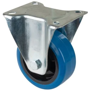 Rouleau de transport BS rollers largeur de roue 50 mm roue Ø 125 mm capacité de charge 300 kg pneus élastiques bleus corps...