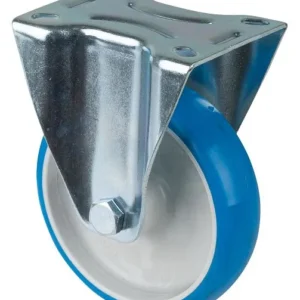 Rouleau de transport BS rollers rouleau fixe largeur 32 mm Ø125 mm jusqu'à 150 kg polyuréthane bleu corps de roue...