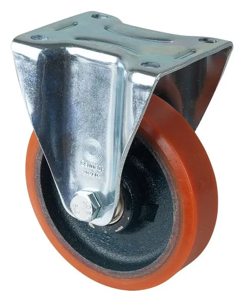 Rouleau de transport BS rollers rouleau fixe largeur de roue 30 mm roue Ø 125 mm capacité de charge 200 kg polyuréthane co...