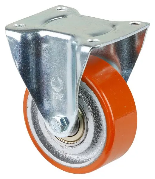 Rouleau de transport BS rollers rouleau fixe largeur de roue 38 mm roue Ø 100 mm capacité de charge 295 kg polyuréthane co...