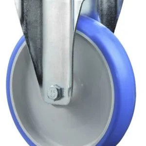 Rouleau de transport BS rollers rouleau fixe largeur 45 mm Ø200 mm jusqu'à 300 kg polyuréthane bleu corps de roue...