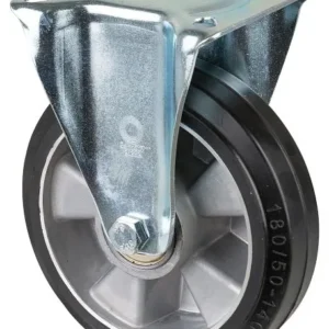 Rouleau de transport BS rollers rouleau fixe largeur de roue 50 mm roue Ø 180 mm capacité de charge 300 kg pneus élastique...