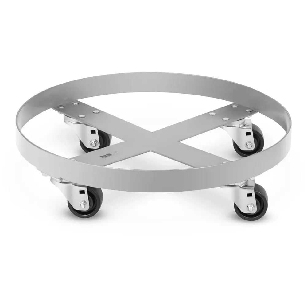 Rouleur chariot de transport porte-fût diamètre 60 cm 300 kg acier gris 14_0009860