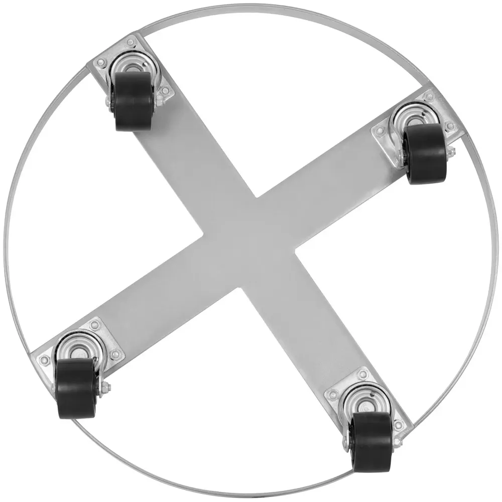 Rouleur chariot de transport porte-fût diamètre 60 cm 300 kg acier gris 14_0009860