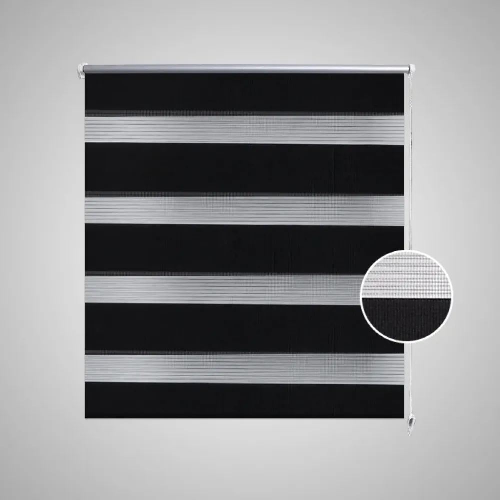 Store enrouleur noir tamisant 90 x 150 cm fenêtre rideau pare-vue volet roulant 4102102