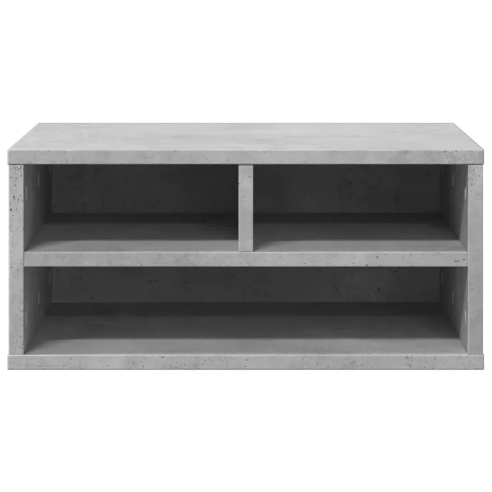 Support d'imprimante table meuble bureau 49 x 40 x 22,5 cm bois d'ingénierie gris 02_0044738