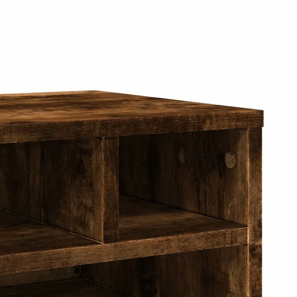 Support d'imprimante table meuble bureau 40 x 32 x 22,5 cm bois d'ingénierie marron 02_0044729