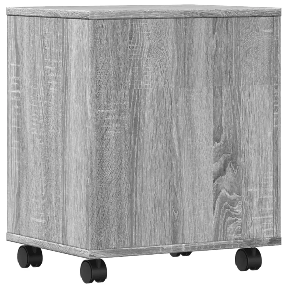 Support d'imprimante table meuble bureau avec roulettes sonoma 41 x 32 x 48 cm gris 02_0044769