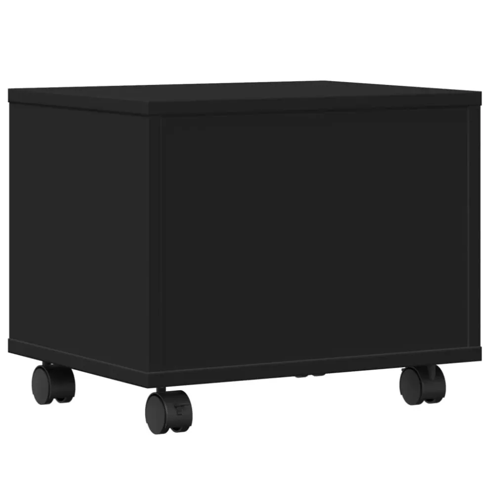 Support d'imprimante table meuble bureau avec roulettes 41 x 32 x 34,5 cm noir 02_0044745