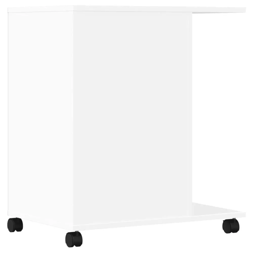 Support d'imprimante table meuble bureau avec roulettes 60 x 40 x 68,5 cm blanc 02_0044751