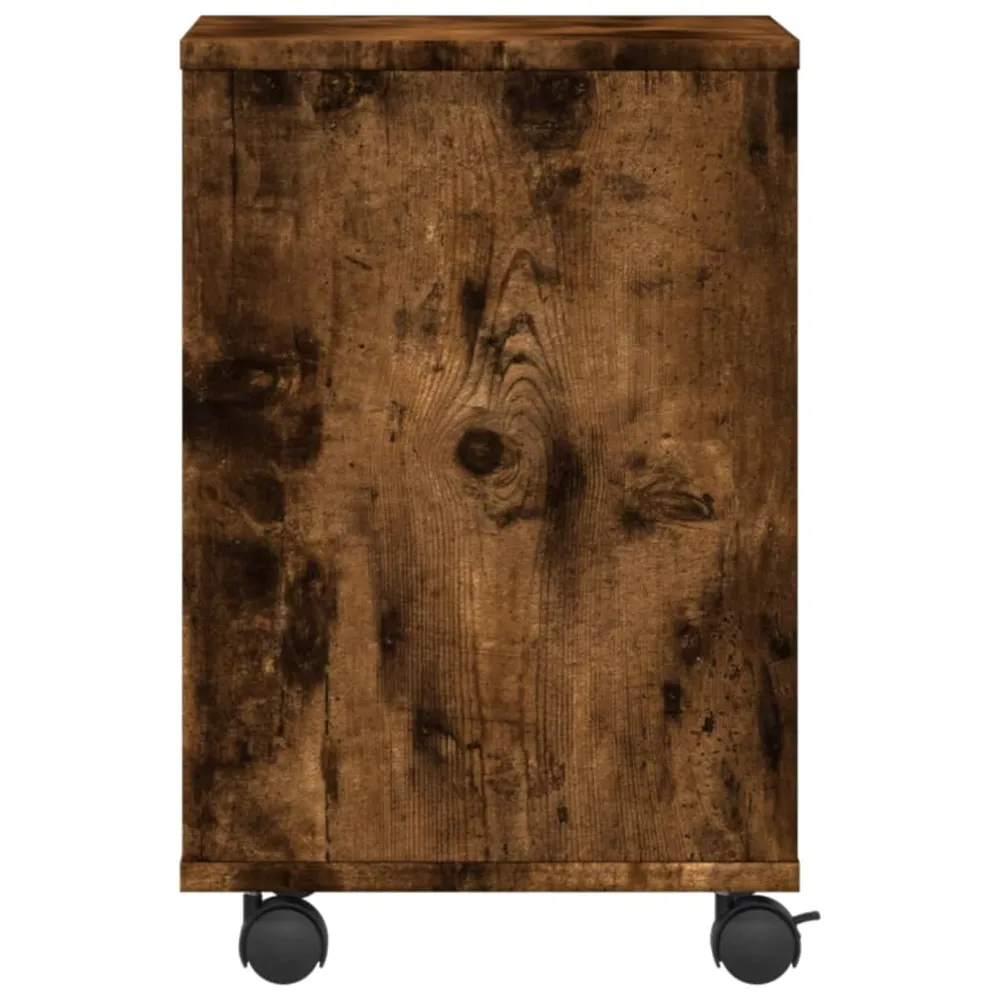 Support d'imprimante table meuble bureau avec roulettes 41 x 32 x 48 cm marron 02_0044747