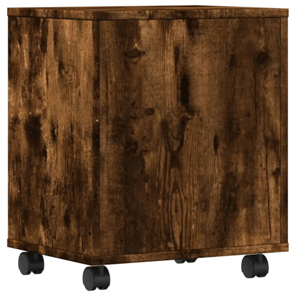 Support d'imprimante table meuble bureau avec roulettes 41 x 32 x 48 cm marron 02_0044747