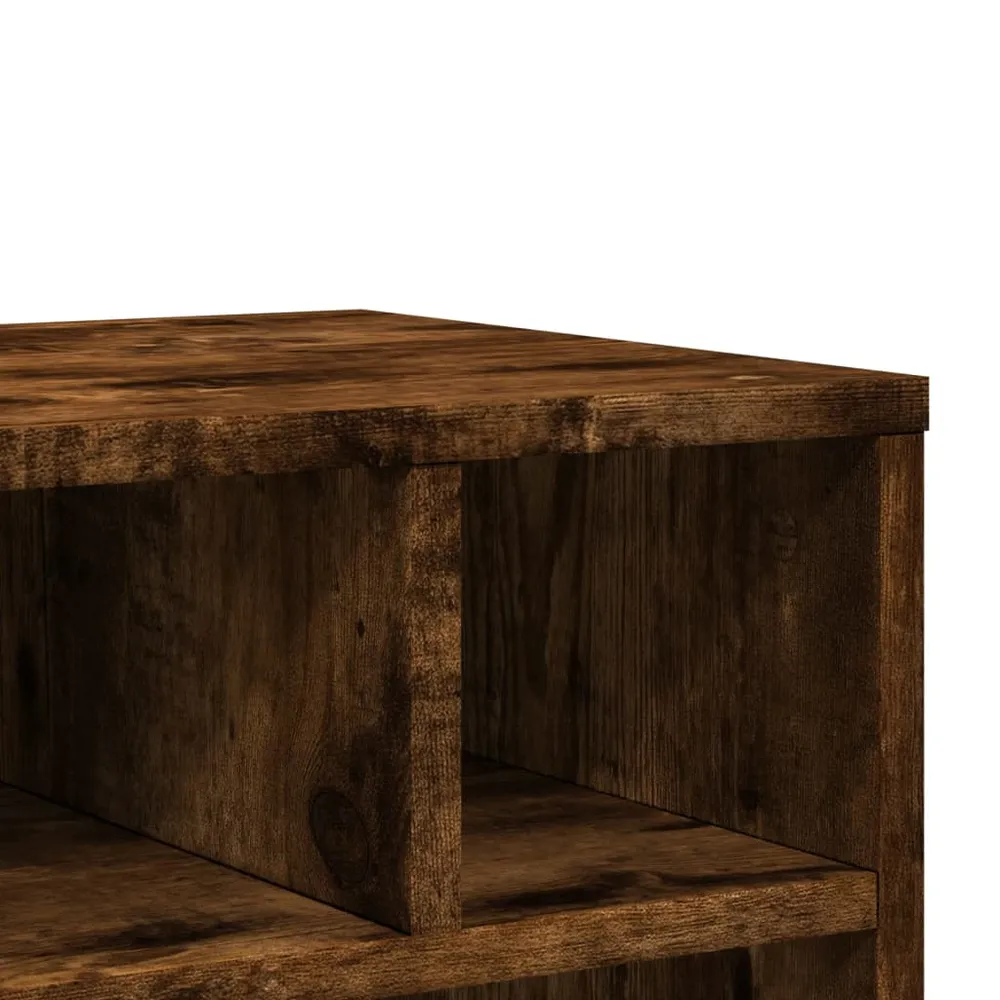 Support d'imprimante table meuble bureau avec roulettes 41 x 32 x 48 cm marron 02_0044747