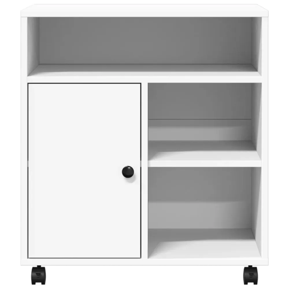 Support d'imprimante table meuble bureau avec roulettes 60 x 50 x 67 cm blanc 02_0044761