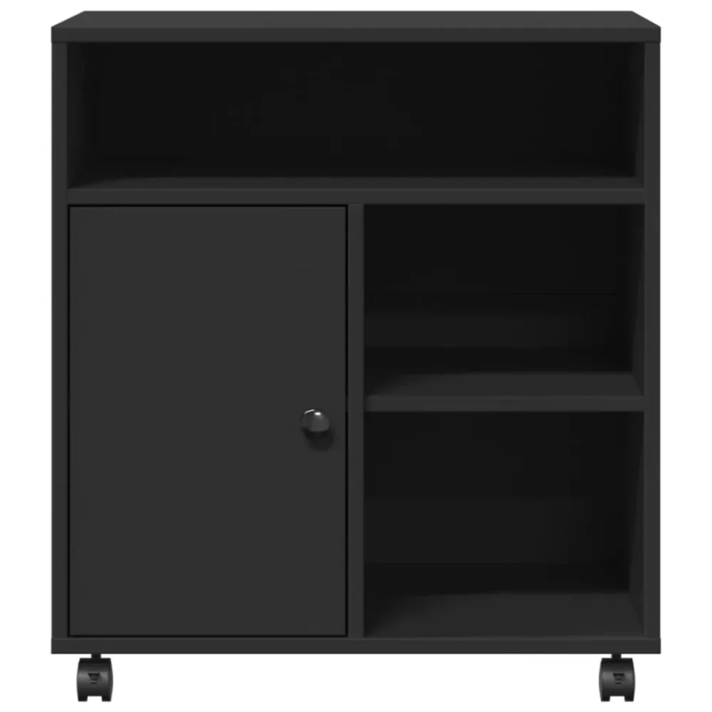 Support d'imprimante table meuble bureau avec roulettes 60 x 50 x 67 cm noir 02_0044765