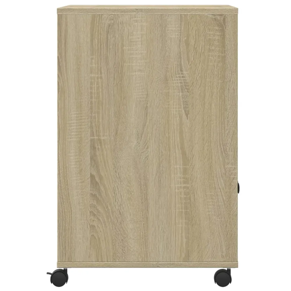 Support d'imprimante table meuble bureau avec roulettes sonoma 60 x 48 x 74 cm marron 02_0044772