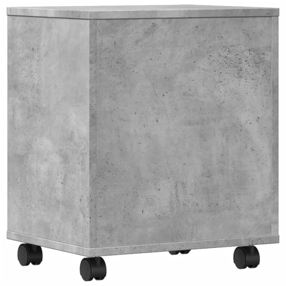 Support d'imprimante table meuble bureau avec roulettes 41 x 32 x 48 cm gris 02_0044749