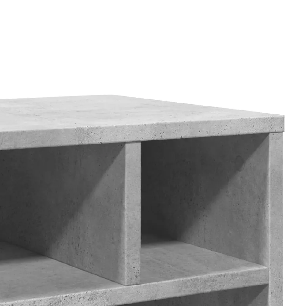Support d'imprimante table meuble bureau avec roulettes 41 x 32 x 48 cm gris 02_0044749