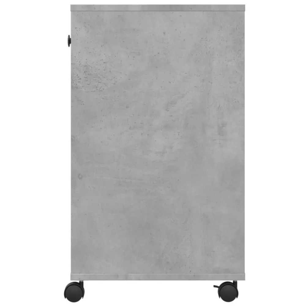 Support d'imprimante table meuble bureau avec roulettes 60 x 40 x 68,5 cm gris 02_0044754