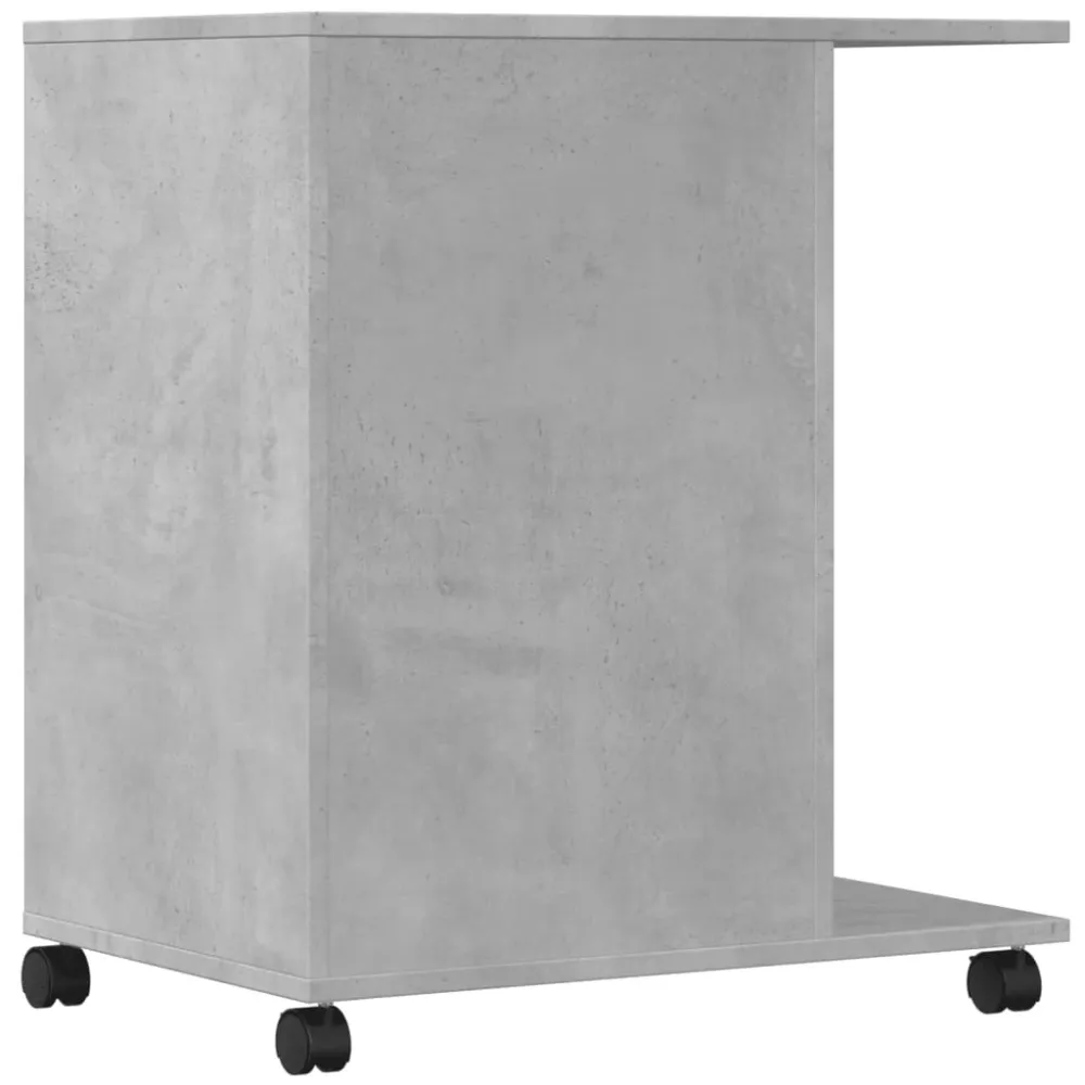 Support d'imprimante table meuble bureau avec roulettes 60 x 40 x 68,5 cm gris 02_0044754