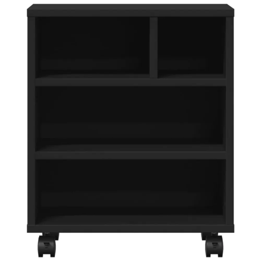 Support d'imprimante table meuble bureau avec roulettes 41 x 32 x 48 cm noir 02_0044750