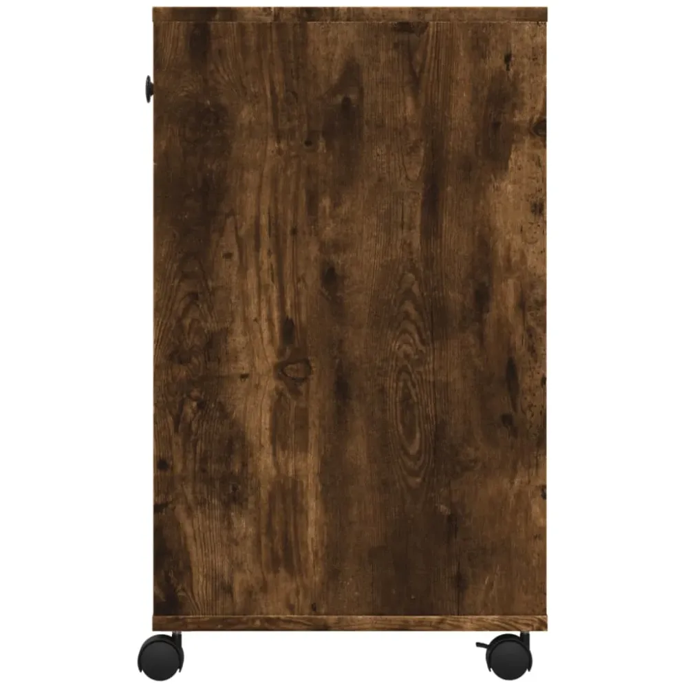 Support d'imprimante table meuble bureau avec roulettes 60 x 40 x 68,5 cm marron 02_0044752