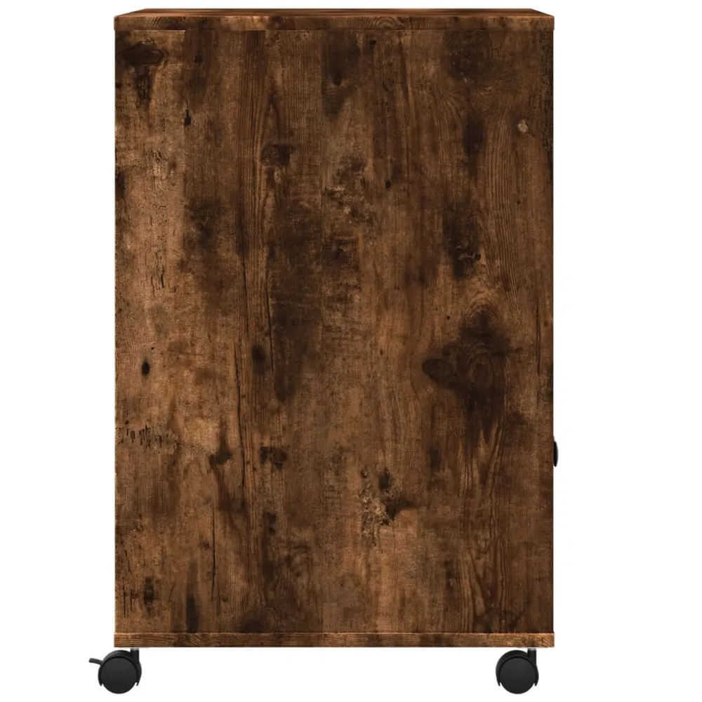Support d'imprimante table meuble bureau avec roulettes 60 x 48 x 74 cm marron 02_0044757