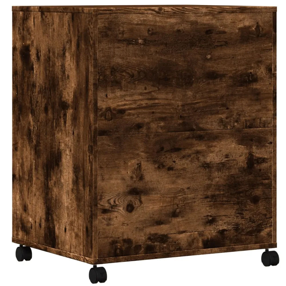Support d'imprimante table meuble bureau avec roulettes 60 x 48 x 74 cm marron 02_0044757