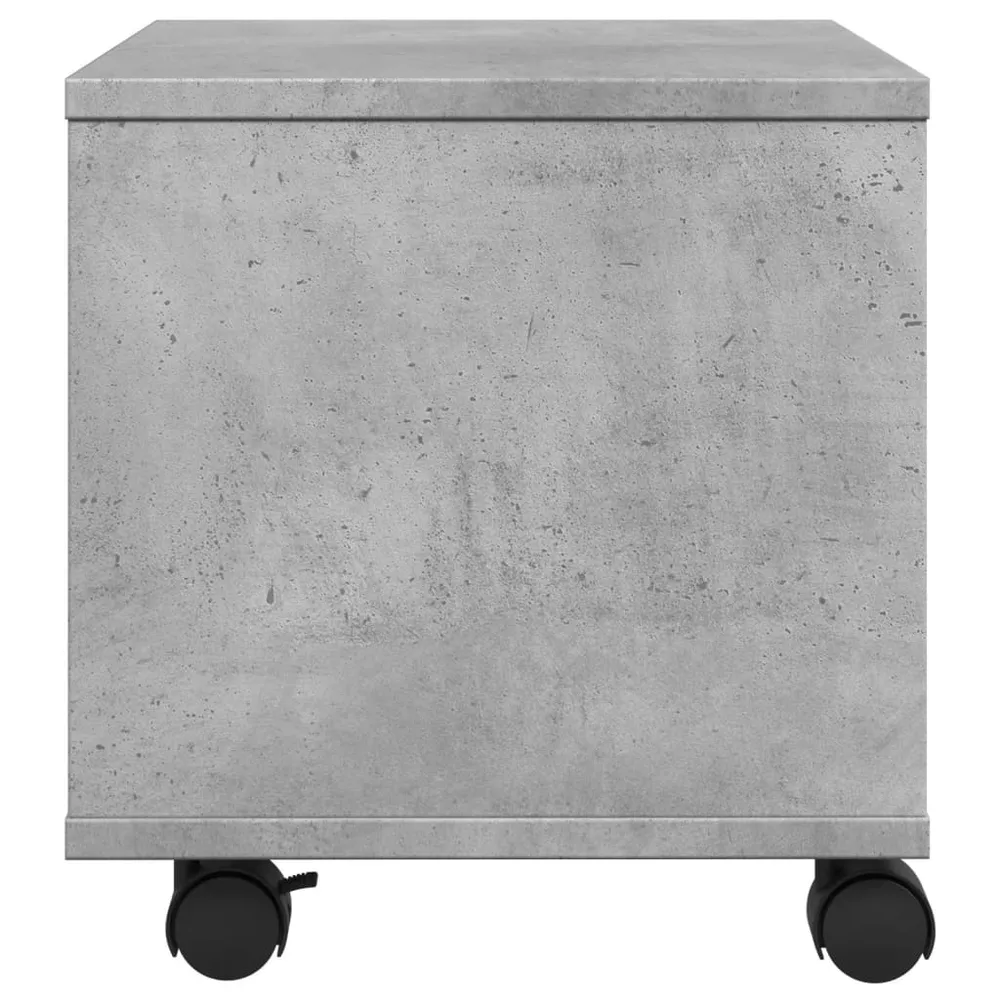 Support d'imprimante table meuble bureau avec roulettes 41 x 32 x 34,5 cm gris 02_0044744