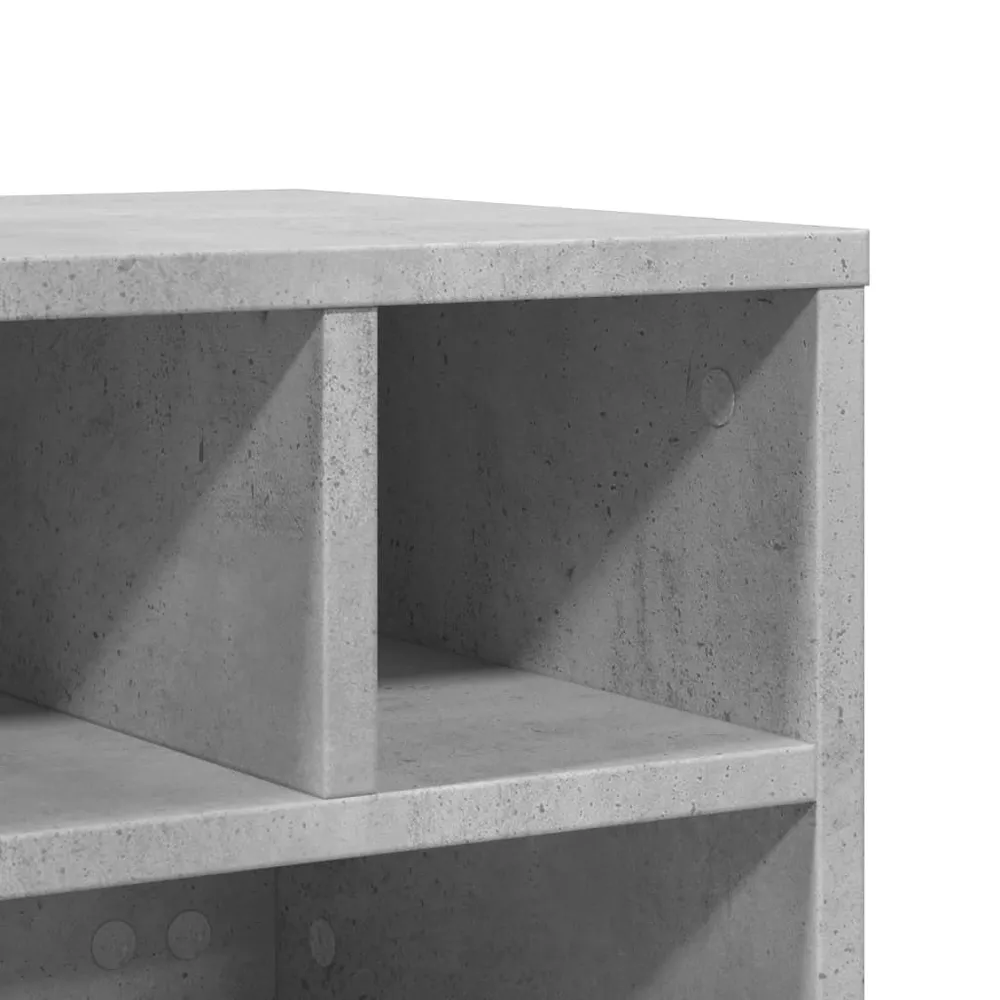 Support d'imprimante table meuble bureau avec roulettes 41 x 32 x 34,5 cm gris 02_0044744