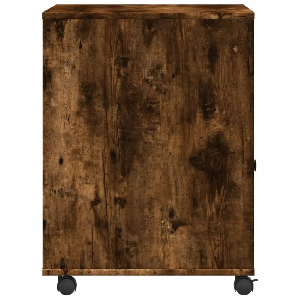 Support d'imprimante table meuble bureau avec roulettes 60 x 50 x 67 cm marron 02_0044762