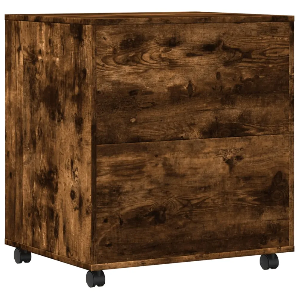 Support d'imprimante table meuble bureau avec roulettes 60 x 50 x 67 cm marron 02_0044762