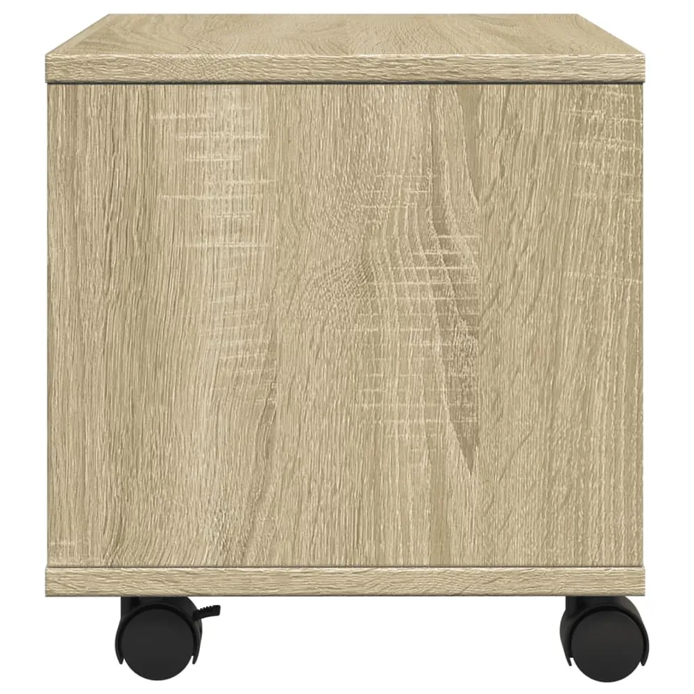 Support d'imprimante table meuble bureau avec roulettes sonoma 41 x 32 x 34,5 cm marron 02_0044766