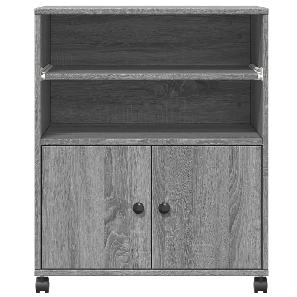 Support d'imprimante table meuble bureau avec roulettes sonoma 60 x 48 x 74 cm gris 02_0044773