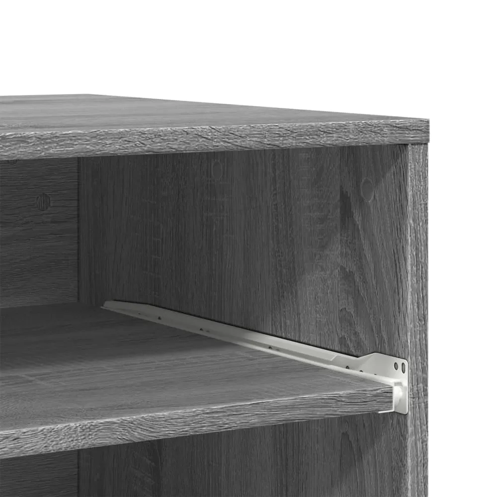 Support d'imprimante table meuble bureau avec roulettes sonoma 60 x 48 x 74 cm gris 02_0044773