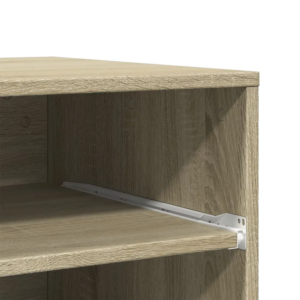 Support d'imprimante table meuble bureau avec roulettes sonoma 60 x 48 x 74 cm marron 02_0044772