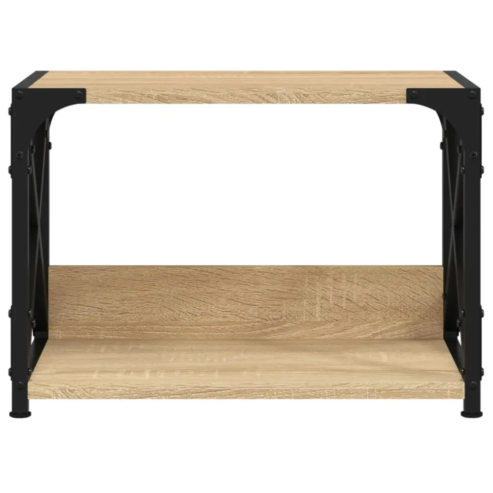 Support d'imprimante table meuble bureau à 2 niveaux sonoma 44 x 26 x 31,5 cm marron 02_0044797