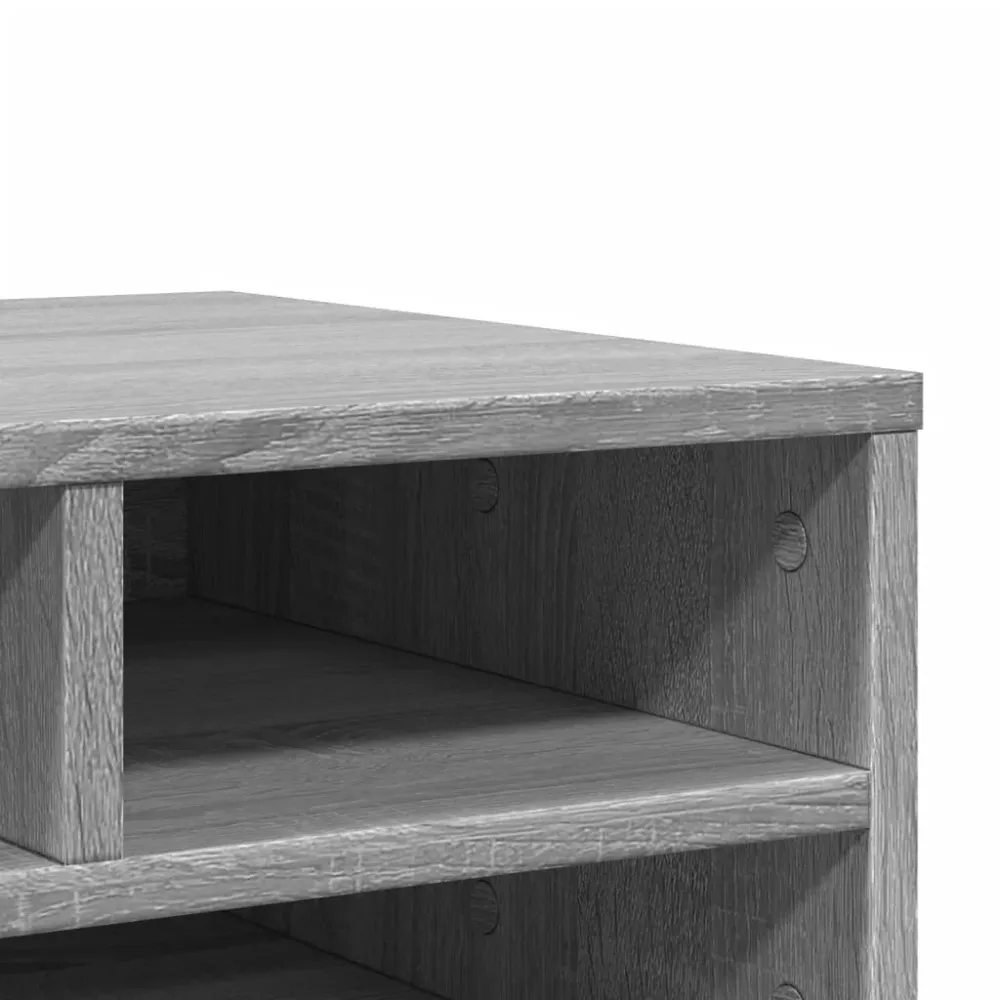 Support d'imprimante table meuble bureau sonoma 49 x 40 x 22,5cm bois d'ingénierie gris 02_0044783