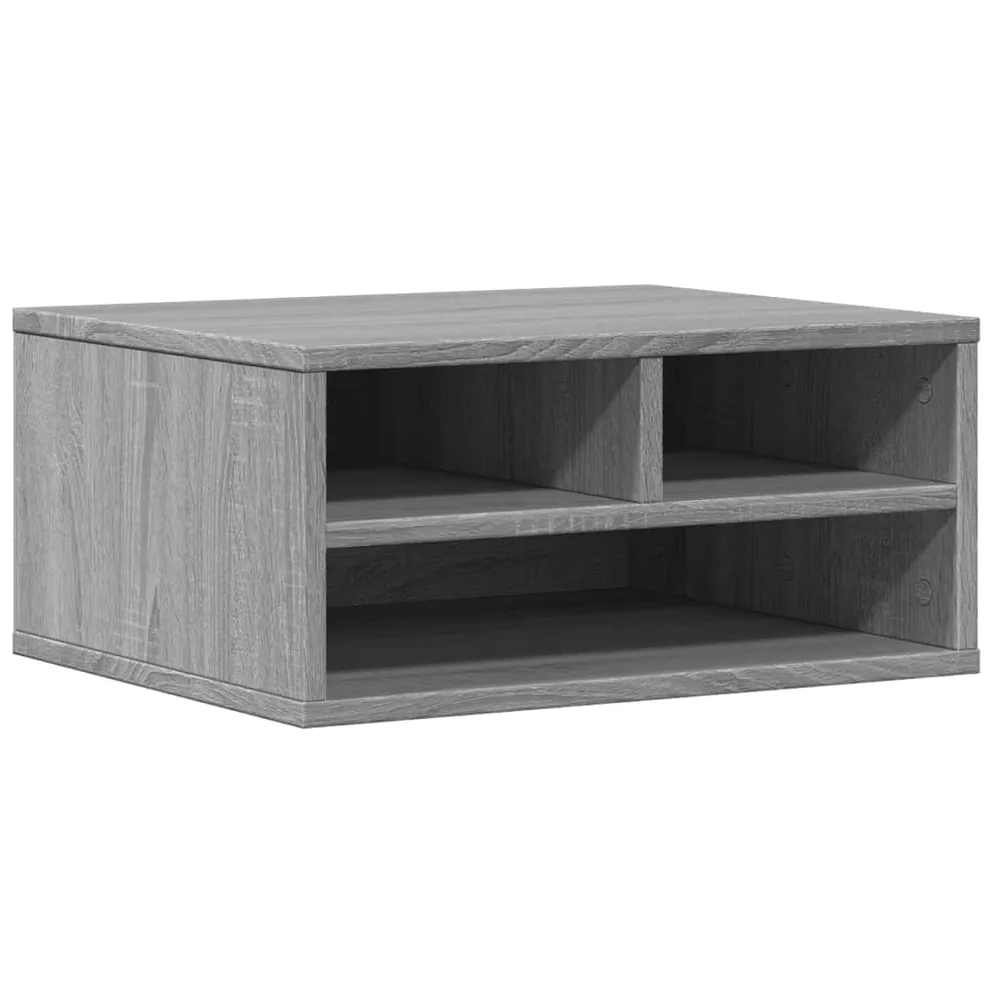 Support d'imprimante table meuble bureau sonoma 49 x 40 x 22,5cm bois d'ingénierie gris 02_0044783