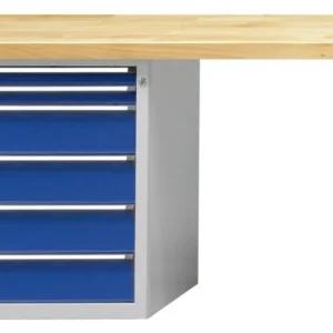 Établi combiné ANKE; 1500x700mm; Élément bas gauche 660x615 mm 6 tiroirs 60 60 150 150 150 150 mm choisir à bas prix