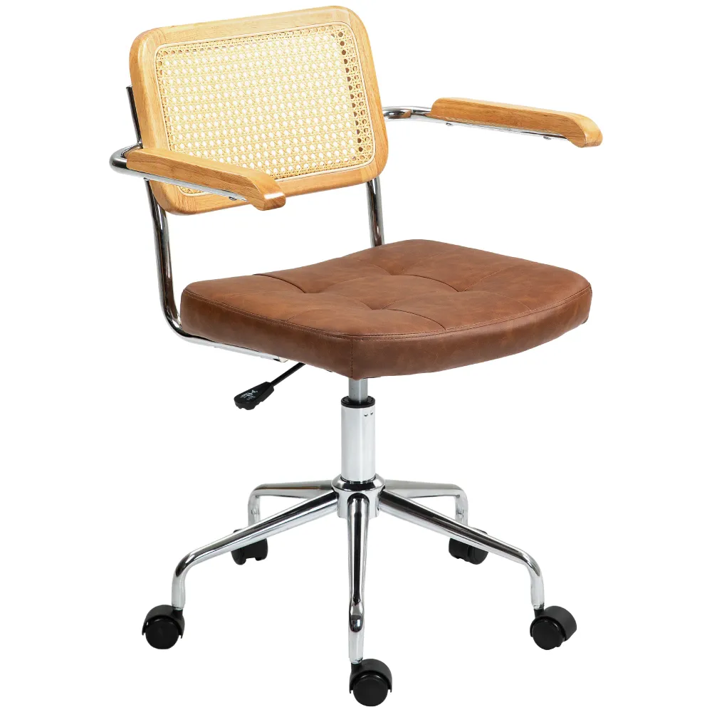 Chaise de bureau, fauteuil de bureau, fonction basculante, hauteur réglable, assise pivotante, avec accoudoirs roulettes,...