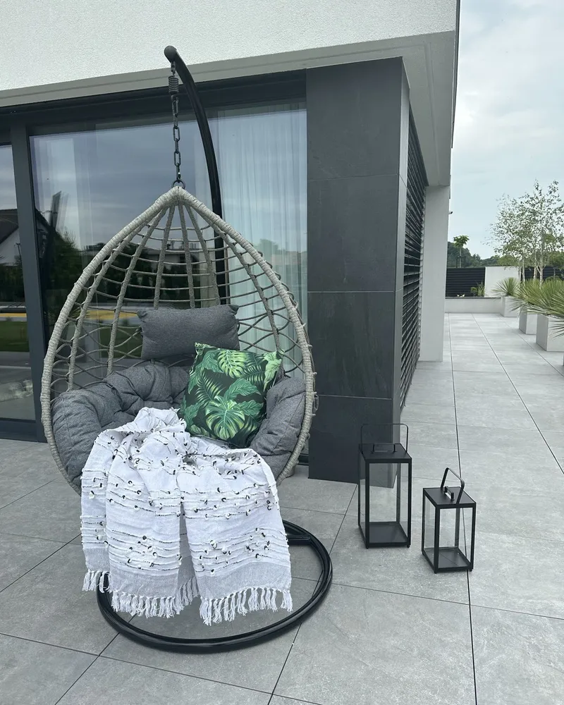 Fauteuil suspendu avec support ARSITA Gris