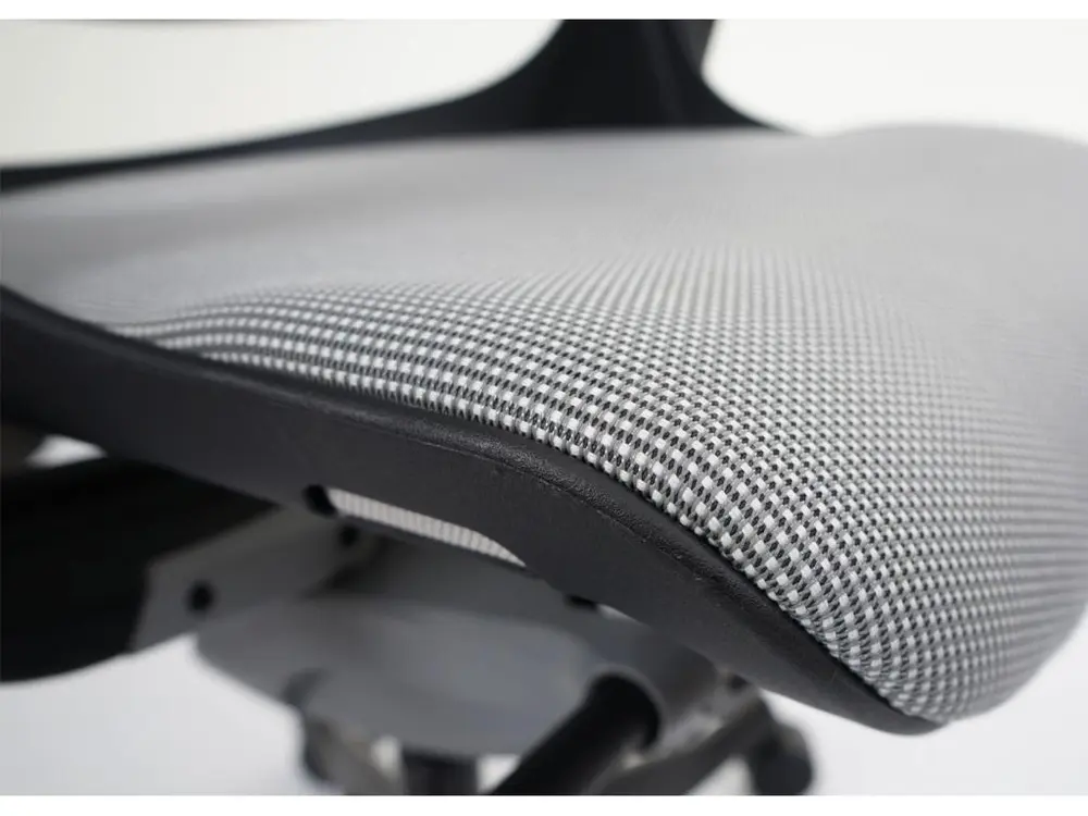 Protection de bord Chaise de bureau MERRYFAIR Adelaide, blanc-gris, piétement noir