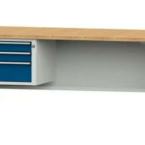 Établis ANKE table de travail LIFT avec sous-structure exemple 623 VL 2000 x 800 x 740-1140 mm RAL 7035/5010 BMP 40 mm 405...