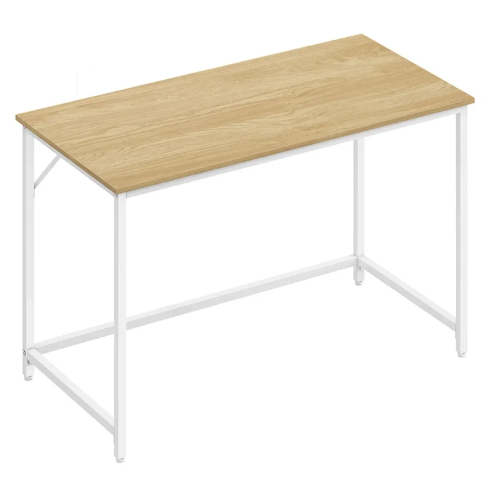 Bureau table poste de travail 120 x 60 x 75 cm pour bureau salon chambre assemblage minimaliste métal style industriel mar...